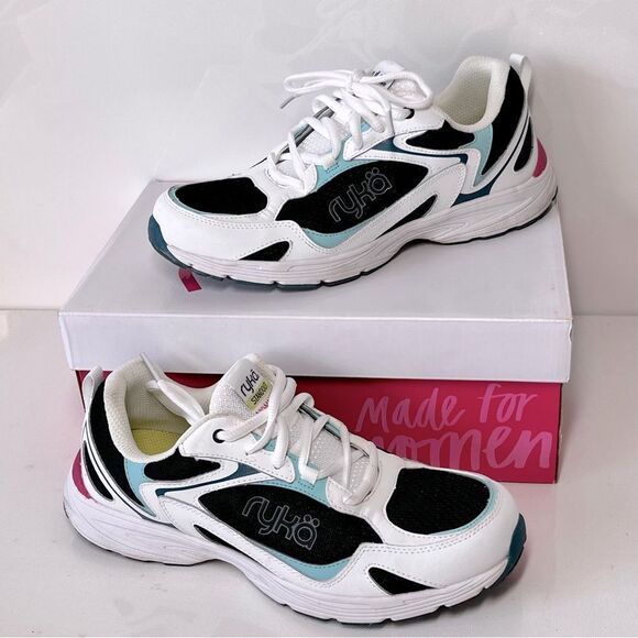 Ryka Standout Leather & Mesh Anatomic Walking Sneaker - Picture 1 of 6